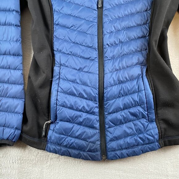 32 Degrees Heat Women's Down Puffer Jacket XS Blue & Black Quilted Winter - Picture 5 of 9